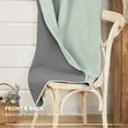 thumbnail image 3 of Deconovo 100% Black Out Curtains 84 inches Long, Thermal Insulated Grommet Living Room Bedroom Linen Curtains (Light Green, 52W x 84L inch, 2 Panels), 3 of 8