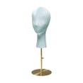 thumbnail image 1 of Cabeza de maniquí femenino de altura ajustable, expositor de sombreros y pelucas, soporte para pelucas Azul, 1 of 9