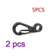 thumbnail image 1 of 10PCS Mini Carabiner Keychain Hanging Buckle Spring SF spring outdoor Camping Hiking Clip Keychain for Keys, Black, 1 of 4