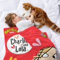 thumbnail image 2 of Charlie and Lola anti-pilling, suave, ligera, esponjosa y acogedora de lujo para hogar y cocina – Perfecta para niños y adultos,120X150cm, 2 of 6
