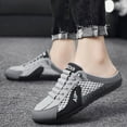 thumbnail image 3 of Daolelai Thin Men's Shoes Summer Mesh Breathable Hole Sandals Men's Lazy One-Step Slip-On No Heel Closed Toe Casual Shoes, 3 of 9