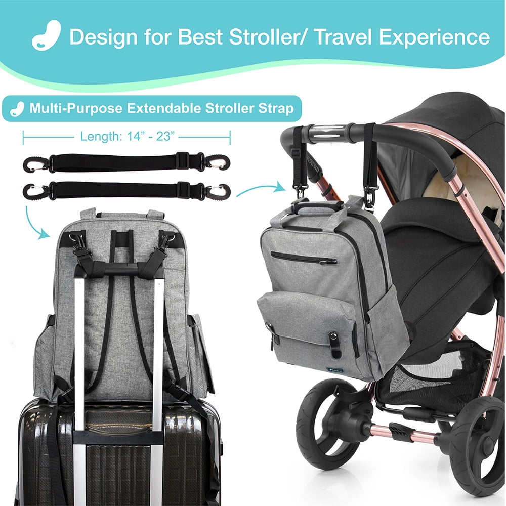 Diaper Bag Backpack Large Multifunctional Travel with Changing Pad Nappy Bag