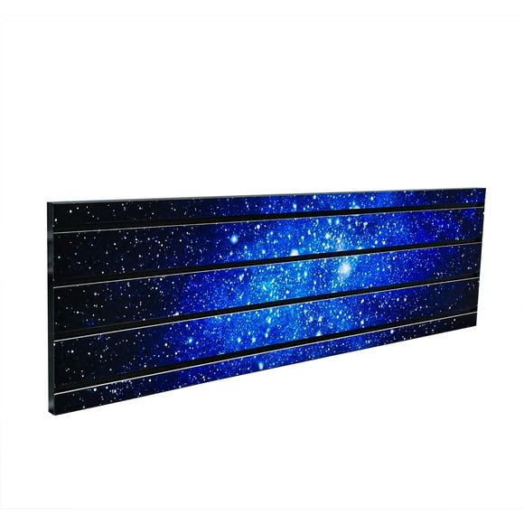 FixtureDisplays® Horizontall Slatwall Panel with Laminated Art 40 Inches Wide x 12 Inches Tall Star Universe Galaxy 10152-40*12"