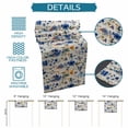 thumbnail image 6 of Table Runner - 72 Inch Long, Spring Blue Flowers Kitchen Dining Table Runner Dresser Scarves, Vintage Floral Botanical Rustic Garden Farmhouse Decor for Coffee Tables Wedding Party Banquet, 6 of 8