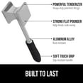 thumbnail image 3 of GORILLA GRIP Meat Tenderizer, Patented Heavy Duty Kitchen Mallet Hammer Tool with Soft Handle, Black, 3 of 10