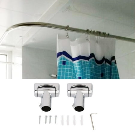 Practical Stainless Steel Brushed Nickel Curved Shower Curtain Rod Practical Stainless Steel Brushed Nickel Curved Shower Curtain Rod Bath Area Bathtub Accessory Lu Type Bathroom
