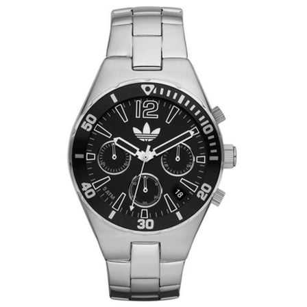 Adidas ADH2745 Women's Analog Chronograph Watch Silver-Tone Metal Bracelet