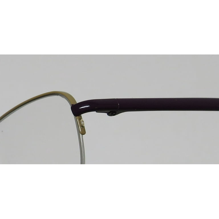 VERA WANG V123 EYEGLASS FRAME/GLASSES HALF-RIMLESS NARROW LENSES