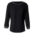 thumbnail image 4 of EDFBUYKRS Blouses for Women Puff Long Sleeve V Neck Tunic Tops Boho Dressy Casual Chiffon Shirts Xxl, 4 of 5