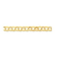 thumbnail image 1 of 14K Yellow Gold Lite 11mm Triple Link Charm Bracelet, 1 of 3