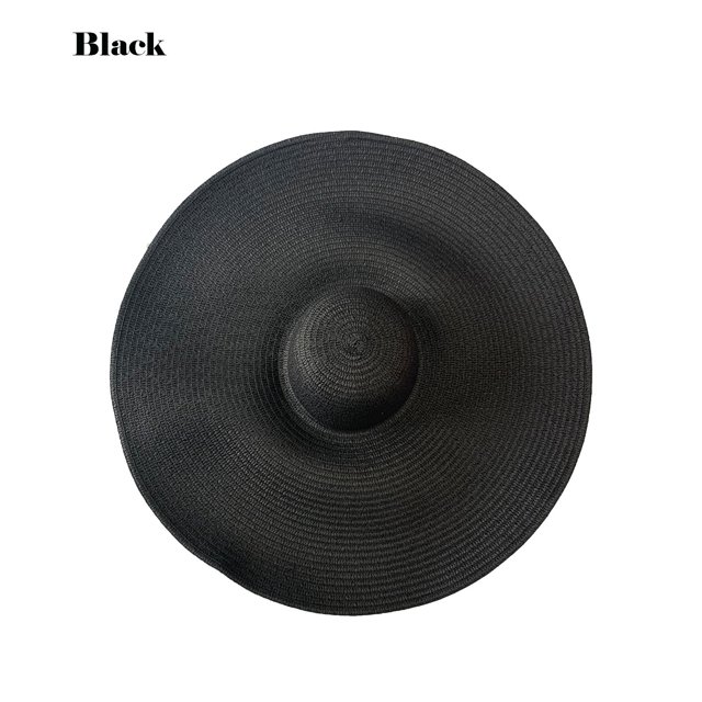 Sombrero de sol costero grande para mujer al aire libre, sombreros de paja con protección solar, sombrero de playa plegable Wmkox8yii jkg5778