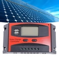 thumbnail image 1 of 12/24V Solar  Controller, Large LCD Screen Display, Adjustable Parameters, Dual USB Ports Outputs, Intelligent , MPPT Tracking for Solar Charging Controller, 1 of 7