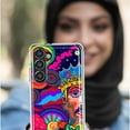 thumbnail image 5 of MUNDAZE Motorola Moto G Play 2021 Shockproof Clear Hybrid Protective Phone Case Neon Psychedelic Indie Hippie Indie King Cover, 5 of 5