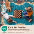 thumbnail image 4 of Design&I 4'x6' Ultra Soft Area Rug, Nautical Turtle Reef Underwater Scene Wave Design Ocean Style None Fluffy Washable Non Shedding for Bedroom Living Room Home Office, 4 of 7