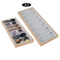 thumbnail image 4 of 2x caja organizadora para gafas de terre, estuche de almacenamiento para gafas, soporte para gafas, contenedor, joyería, relojes, bandeja para mostrar g, 4 of 7