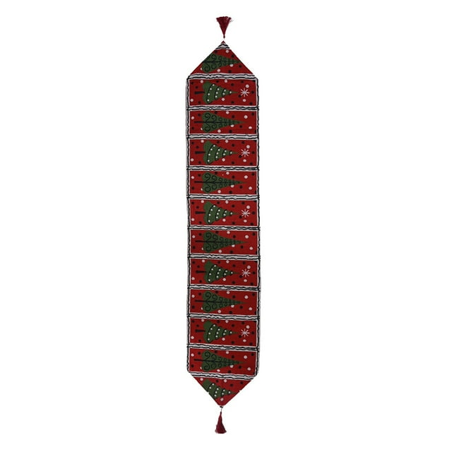 Christmas Table Runner Table Cloth Classic Table Cover Xmas Tablecloth for Restaurant Birthday Apartment Easter