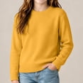 thumbnail image 6 of Vmberlty Toddler Boy Girl Sweaters Classic Solid Color Crew Neck Knit Base Layer Breathable Long Sleeve Casual Pullover Sweaters for Toddler Kids, 6 of 8
