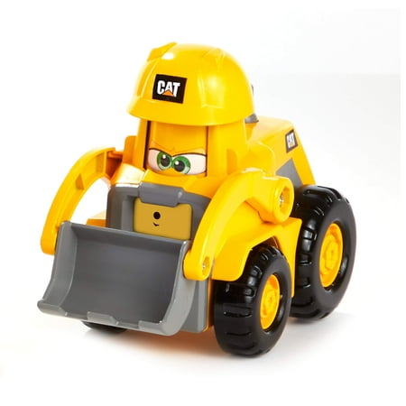 CAT Junior Crew Construction Pals Wheel Loader Educational Preschool Vehicle with Kid Vroom Sounds and Animated face. for Ages 2+