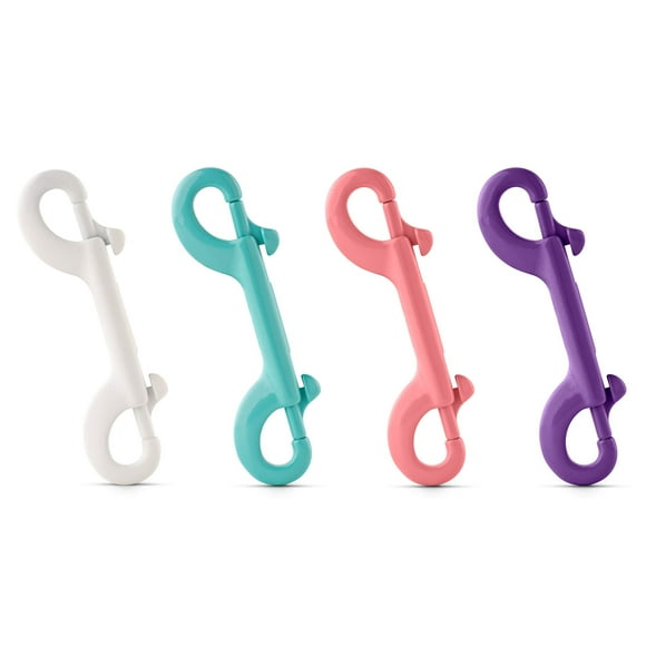 Flourish Clips 4 pk Blanc, Turquoise, Rose, Violet