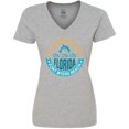 thumbnail image 3 of Inktastic Fort Myers Beach Florida Vacation Women's V-Neck T-Shirt, 3 of 5