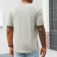 thumbnail image 4 of Men's V Neck Tee Shirts Clearance Ribbed Knit T Shirt for Men Front Pocket Solid Color Tops Dressy Casual Tee with Breathable, 4 of 8