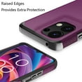 thumbnail image 4 of XPM for TCL K32 5G Phone Case, Ultra Slim Corner Protection Shock Absorption Hybrid Dual Layer Hard PC + TPU Rubber Armor Defender Cover for TCL K32 5G (Dark Purple), 4 of 12