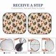 thumbnail image 5 of Goofa Rooster Pattern 2 Piece Car Windshield Sun Shade Foldable | Front Windshield Shade for Sun, Heat and UV Rays | Sunshade for Car Front Window-, 5 of 7