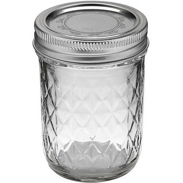 大人気新作 Ball Quilted Crystal Mason Jelly Jars, 8 oz, Regular Mouth 保存容器・ケース