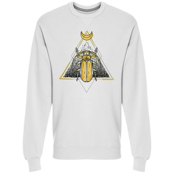 Lunar Yellow Beetle Geometry Sweatshirt Men -Image by Shutterstock, Male Small