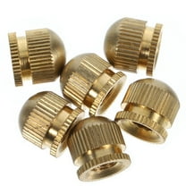 6Pcs Copper Lamp Finials Decorative Screw Caps, Replacement M5 Cap Nuts for Light Fixture Harp , Lamp Shade Hardware