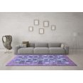 thumbnail image 3 of Ahgly Company Indoor Rectangle Abstract Blue Modern Area Rugs, 2' x 5', 3 of 4