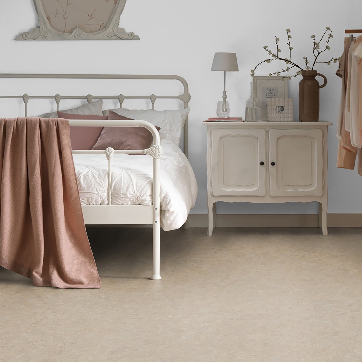 Forbo Flooring Marmoleum Cinch Loc Seal 11.81" x 11.81" Laminate Square in Weathered Sand 6.78 Sq ft