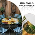 thumbnail image 2 of Yellow Sunflower Round Tablecloth for 55-60 Inch Tables,Fitted Table Cover with Elastic Edge,Butterfly Grey Buffalo Plaid Spring Waterproof Outdoor Table Cloth Protector for Patio Garden Dinner, 2 of 9
