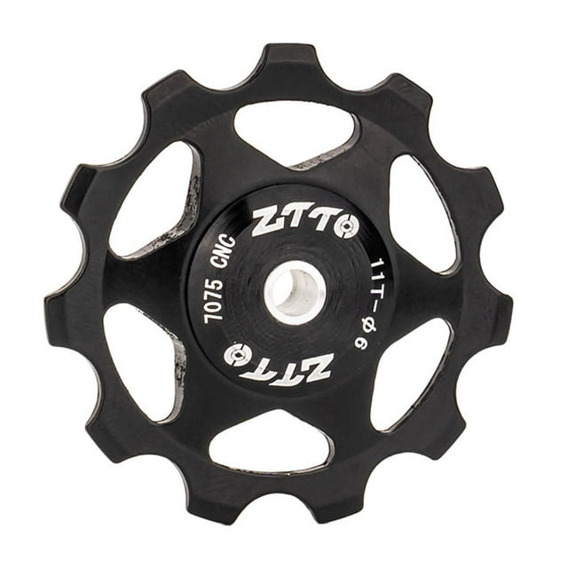 Almencla Bike Rear Derailleur Pulley Road Bike Pulleys Guide Roller Cycling Accessory BMX black