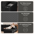 thumbnail image 5 of QuzyAor 104" Black Boneless Couch, Cloud Couch Sectional for Living Room, Modular L Shape Sofa with Right Chaise, Corduroy Deep Seat, No Assembly, 5 of 8