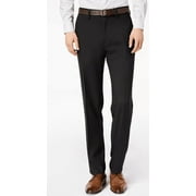 Kenneth Cole Reaction Mens Modern fit Dress Pants 33 / 30 Black Solid Stretch