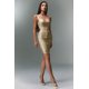 thumbnail image 4 of Vestido Bellabarnetten Peyton sin mangas con cuello en V, vendaje midi, 4 of 6