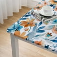 thumbnail image 4 of BANET Elastic Edged Flannel Backed Vinyl Fitted Table Cover - Floating Pattern - Fits Square Tables white, 4 of 7