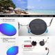 thumbnail image 3 of Gafas de sol polarizadas clásicas vintage redondas de metal estilo Lennon para hombres y mujeres con protección UV400, 3 of 4