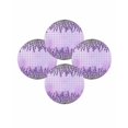 thumbnail image 7 of 13 Inch Round Placemats Set of 4, Purple Lavender Non Slip Heat Insulation PP Table Mats, Spring Watercolor Wildflowers Plant Plaid Washable Place Mats for Kitchen Dining Party Table Decor, 7 of 7