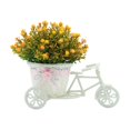 thumbnail image 4 of Cesta de flores contenedor triciclo vintage duradero adorno de flores artificiales para el hogar Rojo, 4 of 9