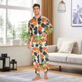thumbnail image 6 of FORMRS Onesies Pajama for Adults Unisex Hoodie Winter Jumpsuit One Piece Sleepwear, Sizes S-2XL, Black Clover Pattern, 6 of 7