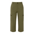 thumbnail image 5 of Bloomae Womens Cargo Capris Hiking Pants with Mulit-Pockets Quick Dry Lightweight Casual Stretch Outdoor Trip Loose Cropped Short Pants, 5 of 7