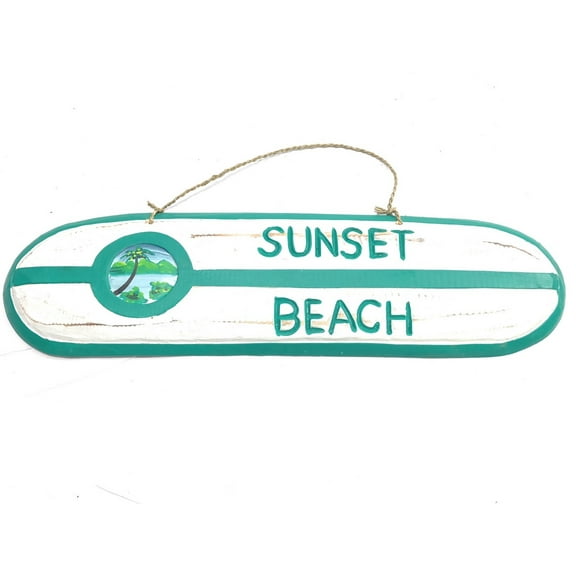 Sunset Beach Wooden surf sign 20" w/ custom painting | #snd25081