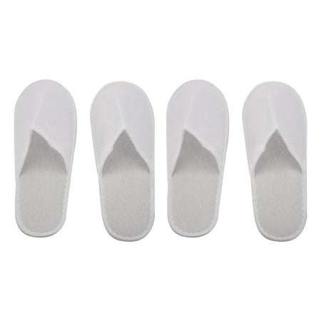 

Disposable Slippers 24 Pairs Closed Toe Disposable Slippers Fit Size for Men and Women (White)