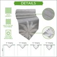 thumbnail image 5 of Tropical Plants Table Runner Linen Burlap Table Runner 108 Inches Long Summer Coastal Palm Tree Leaves Light Grey Dresser Scarves for Kitchen Island Coffee Dining Room Party Holiday Decor 13"x108", 5 of 8
