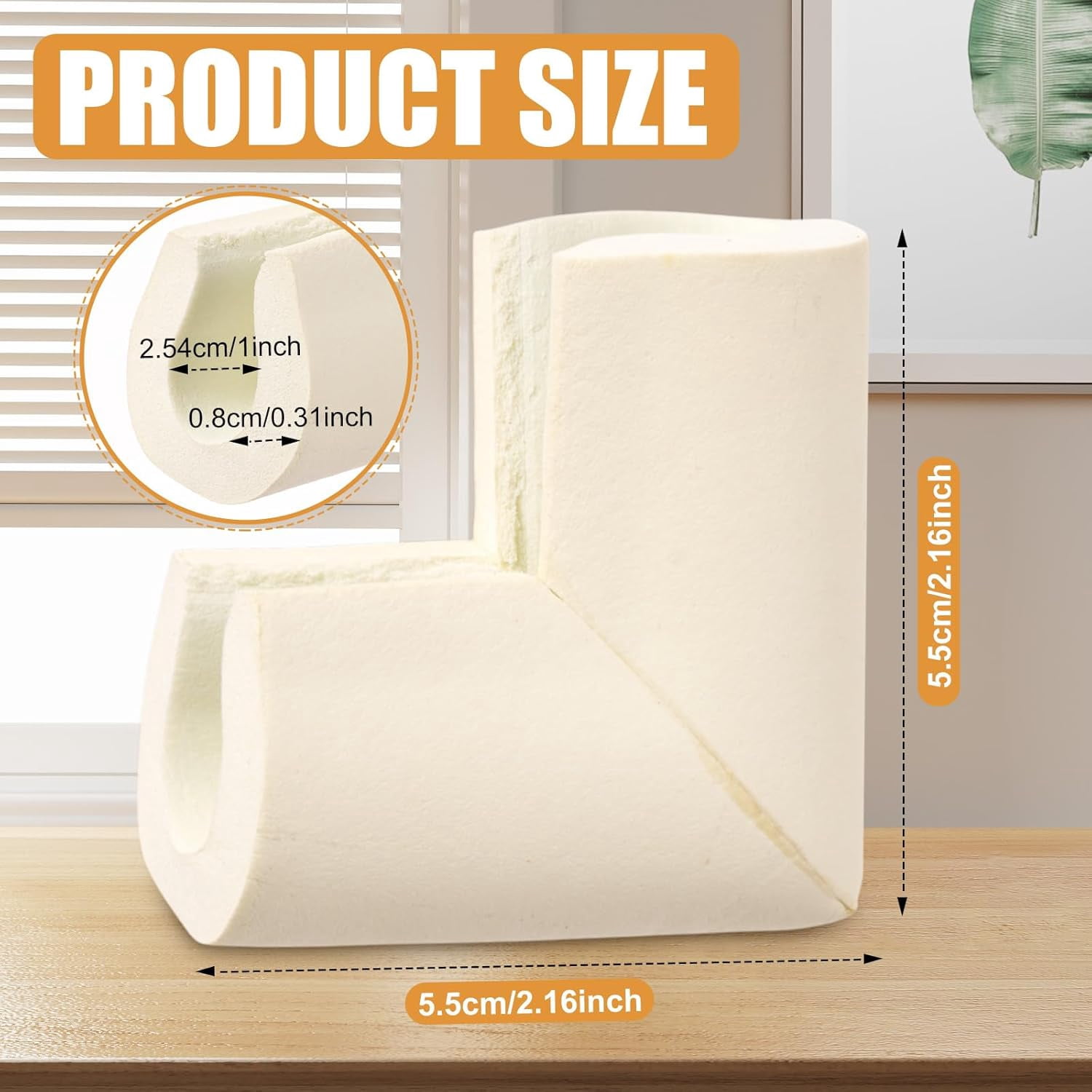 12 pieces of thick rubber frame corner protectors, for TV photo mirror transportation moving packaging artwork edge protection, suitable for 1-inch frames.