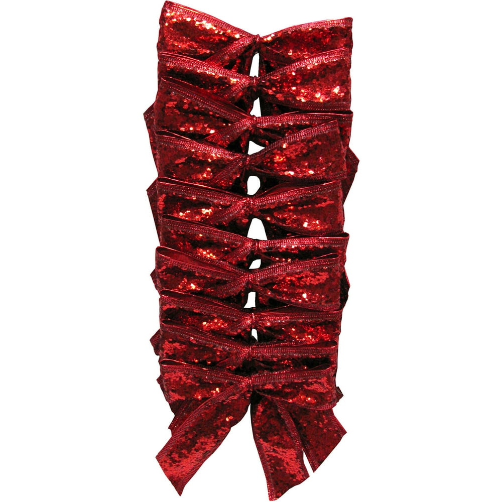 Holiday Time Red Bows, 10 Count