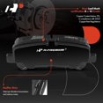 thumbnail image 2 of A-Premium Rear Ceramic Disc Brake Pads Set Compatible with Honda Passport 2019-2022, Ridgeline 2017-2023, Pilot 2012-2022 & Acura MDX 2014-2016, 4 Pcs, 2 of 8