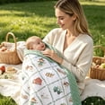 thumbnail image 3 of Cow Farm Baby Blanket for Boys Girls Plush Toddler Receiving Clearance Blankets with Double Layer Dotted Backing 30 x 40 Inch, 3 of 6